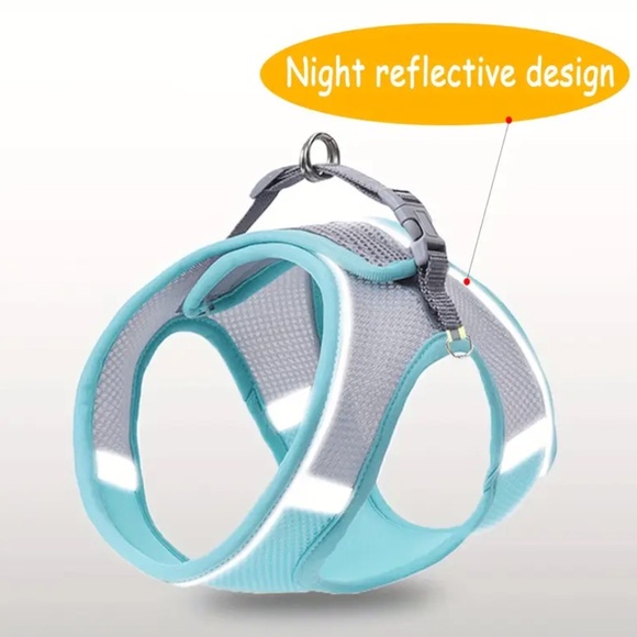 BLUE Comfortable Breathable Pet Harness and Leash size M - Picture 5 of 6